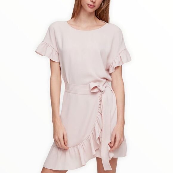 Aritzia Wilfred Ninette Ruffle Wrap Dress - Picture 2 of 2